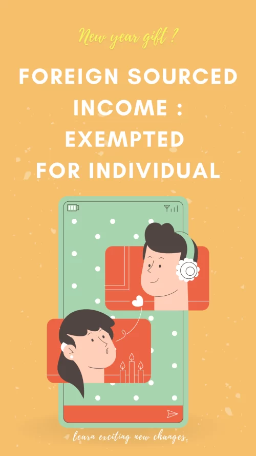 Foreign Sourced income exemption for individual
